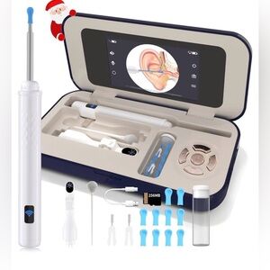 Sofbunny A03 Ear Wax Removal Tool Camera with Screen 1080p HD Camara 3 in 1